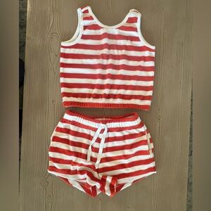 Hanna Andersson Red and White Striped Set